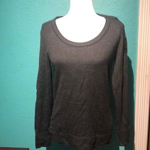 NWOT LOFT dark gray sweater